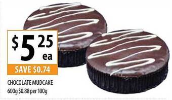 Supabarn Chocolate mudcake offer