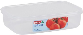 Décor tellfresh oblong container 900ml
