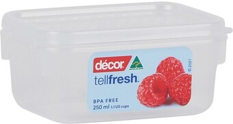 Decor tellfresh oblong container 250ml