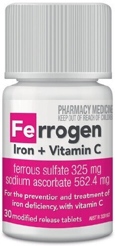Soul Pattinson Chemist Ferrogen iron + vitamin c 30 tablets offer