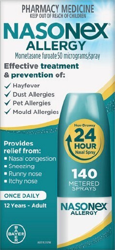 Soul Pattinson Chemist Nasonex allergy 140 metered sprays offer