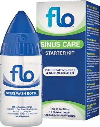 Pharmacist Advice Flo sinus care starter kit offer