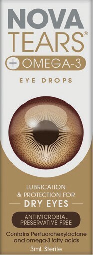 Novatears +omega-3 eye drops 3ml