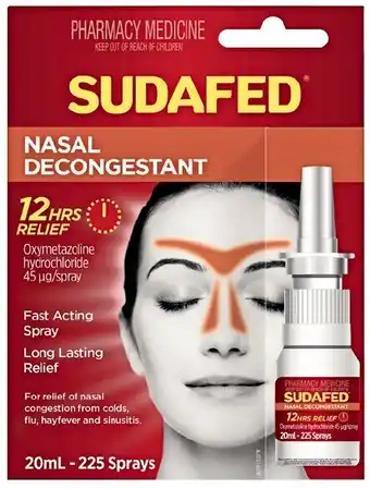 Pharmacist Advice Sudafed nasal decongestant 20ml offer