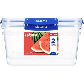BIG W Sistema klip it plus rectangle container 3.35l 2 pack offer