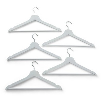 BIG W House and home 5-pack wooden hangers white offer