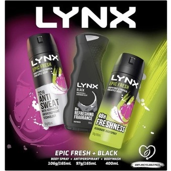 BIG W Lynx trio pack epic black offer
