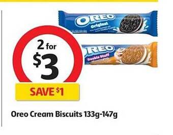 Oreo cream biscuits 133g-147g