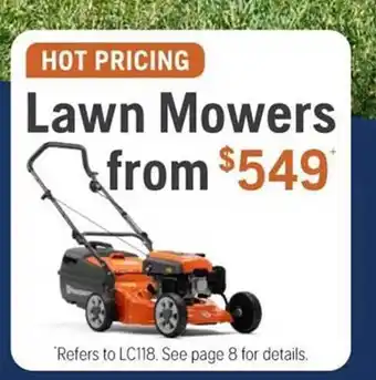 Husqvarna Lawn mowers offer