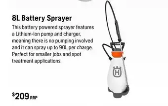 8l battery sprayer