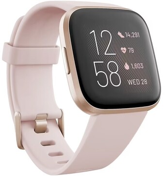 Officeworks Fitbit versa 2 smart watch - petal copper rose offer