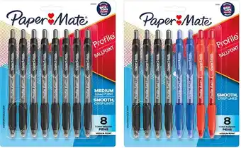 Officeworks Paper mate profile ballpoint pens 8 pack offer
