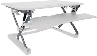 Officeworks Stilford professional sit stand desk 890mm - white offer