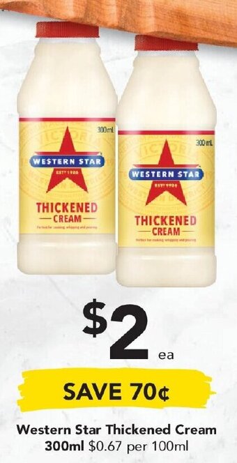 Drakes Western Star Thickened Cream 300ml offer