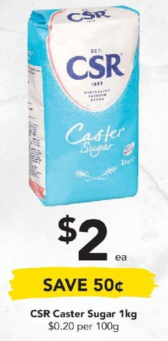 Drakes CSR Caster Sugar 1kg offer