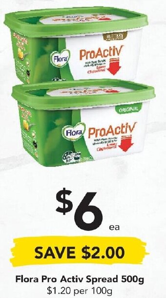 Drakes Flora Pro Activ Spread 500g offer