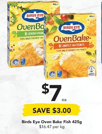Drakes Birds Eye Oven Bake Fish 425g offer