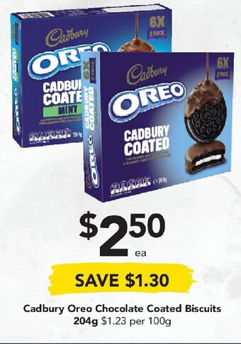 Drakes Cadbury Oreo Chocolate Coated Biscuits 204g offer