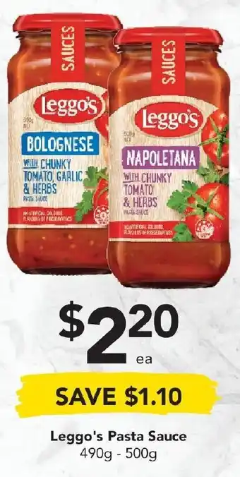 Drakes Leggo's Pasta Sauce offer