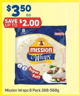 Foodland Mission wraps 8 pack offer