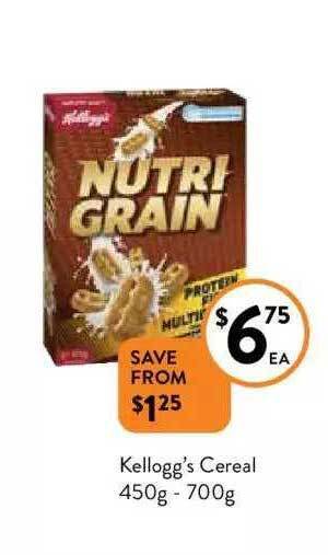 Foodworks Kellogg's cereal offer