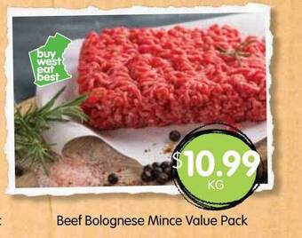 Spudshed Beef bolognese mince value pack offer