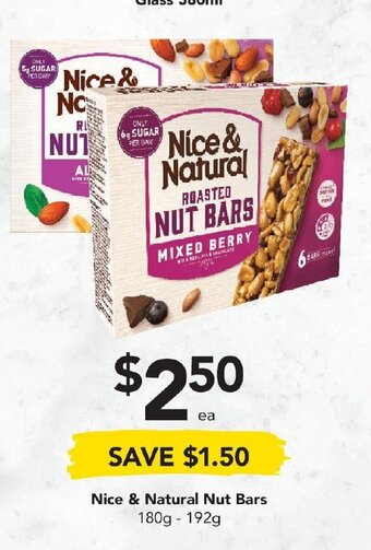 Drakes Nice & Natural Nut Bars 180g-192g offer