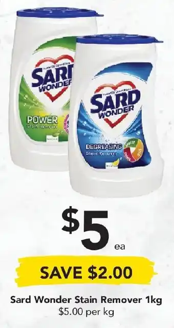 Drakes Sard Wonder Stain Remover 1kg offer