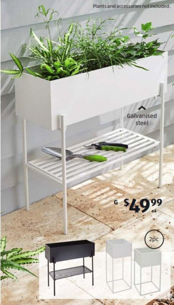 Assorted Metal Planters offer at ALDI