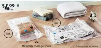 ALDI Vacuum Storage Bags offer