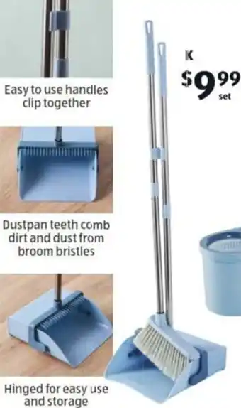ALDI Upright Broom and Dustpan offer