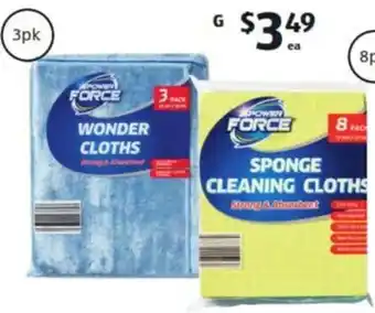 ALDI Wonder Cloths 3pk or Sponge Cloths 8 pk offer
