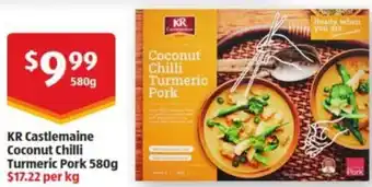 ALDI KR Castlemaine Coconut Chili Turmeric Pork 580g offer