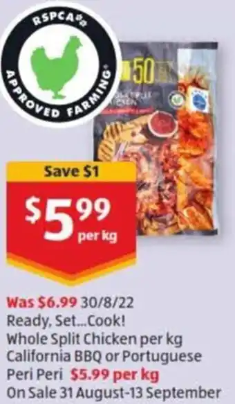 Ready Set...Cook! California BBQ or Portuguese Peri Peri