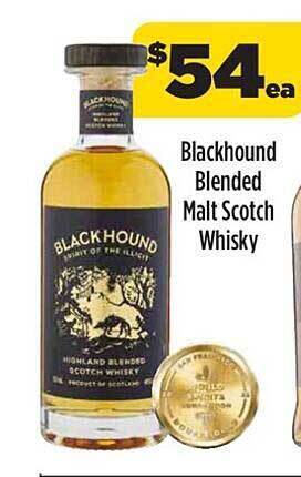 Liquorland Blackhound blended malt scotch whisky offer