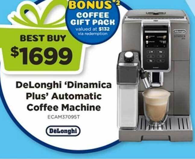 Delonghi dinamica plus automatic coffee machine offer at Joyce Mayne