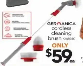 Cheap as Chips Germanica  Cordless Cleaning Brush KA8040 offer