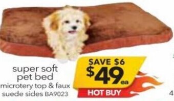 Cheap as Chips Super Soft Pet Bed offer