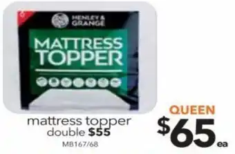 Cheap as Chips Mattress Topper Double offer