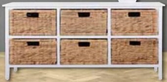 Cheap as Chips 6 Drawer Chest 106x30x57cm offer