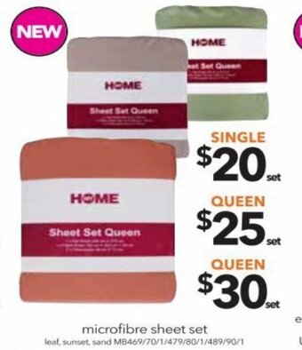 Cheap as Chips Microfibre Sheet Set Queen offer