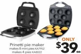 Cheap as Chips Prinetti Pie Maker offer