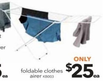 Cheap as Chips Foldable Clothes Airer offer