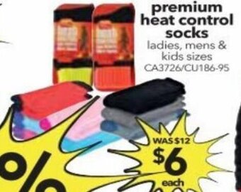 Cheap as Chips Premium Heat Control Socks offer