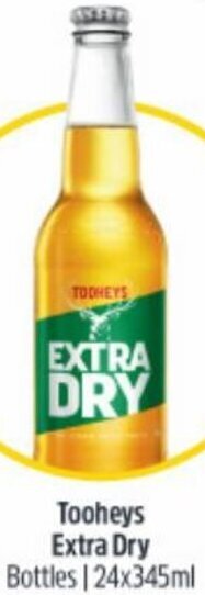 Tooheys Extra Dry 24x345ml