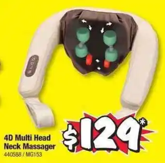 JB Hi-Fi 4D Multi Head Neck Massager offer