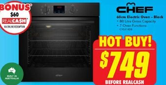 The Good Guys 60cm Electric Oven-Black offer