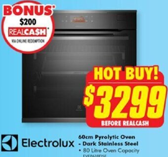 The Good Guys 60cm Pyrolytic Oven Dark Stainless Steel offer