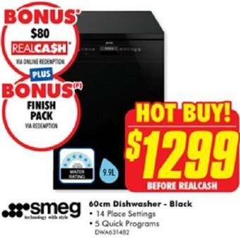 The Good Guys 60cm Dishwasher-Black offer