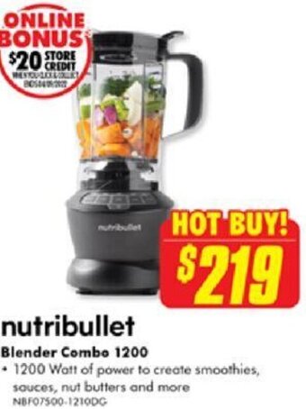 The Good Guys Blender Combo 1200 offer